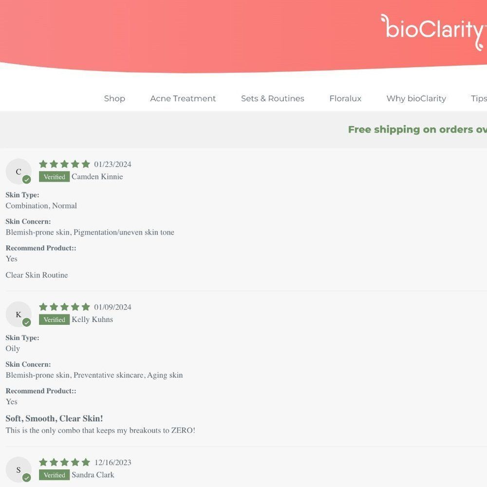 NWT bioClarity Clear Skin Routine for Acne Prone Skin NIB - Picture 7 of 11